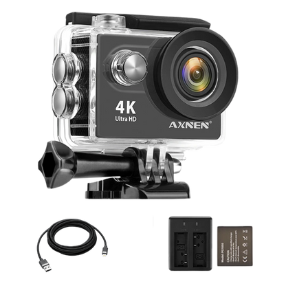 Câmera de Ação Profissional Portátil 4K Ultra HD 60FPS - Estilo Go Pro